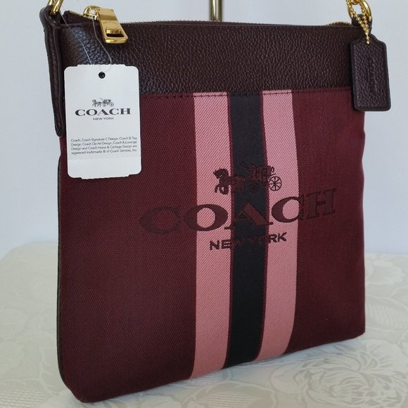 COACH Kitt Horse and Carriage Jacquard Crossbody - Picture 4 of 15